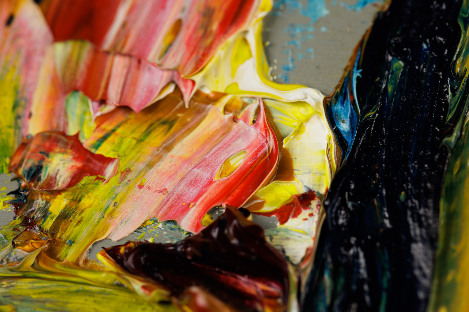 Raynald Leclerc, "Effet De Soleil, Les Eboulements Plateau," detail view, oil on panel