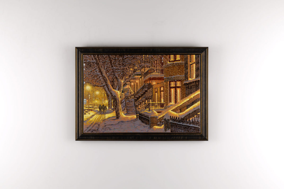Richard Savoie, "Little Italy," full view, oil on canvas, 20 x 30 in