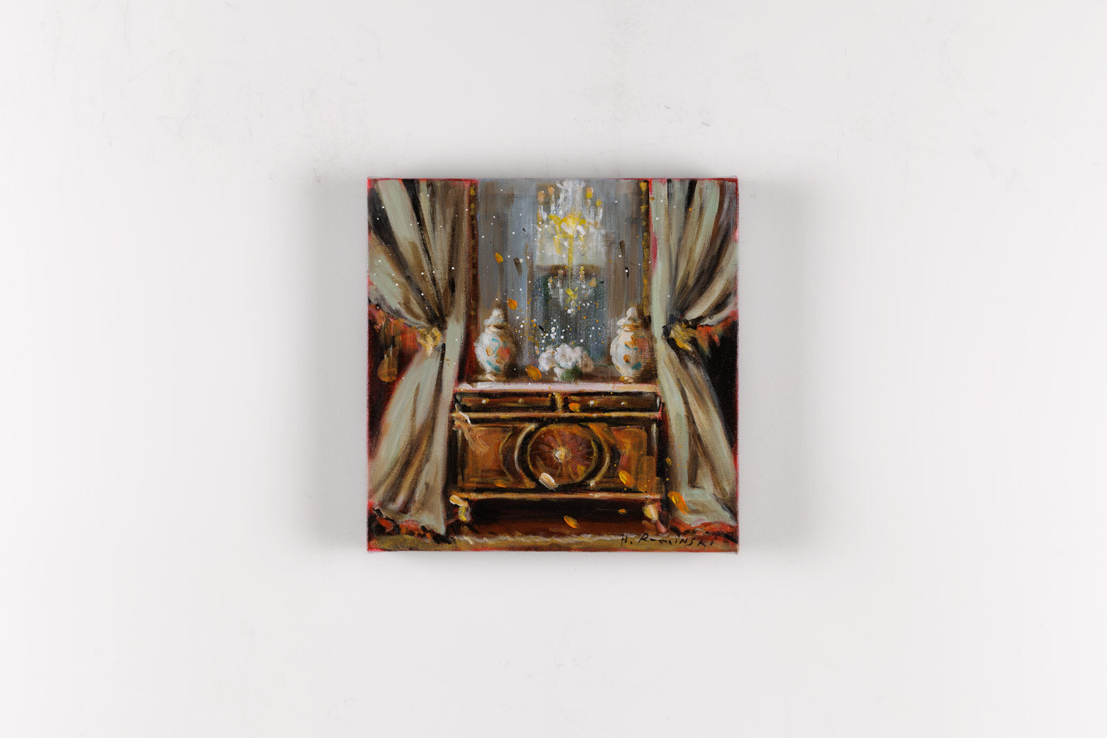 Antique Chest & Two Jars