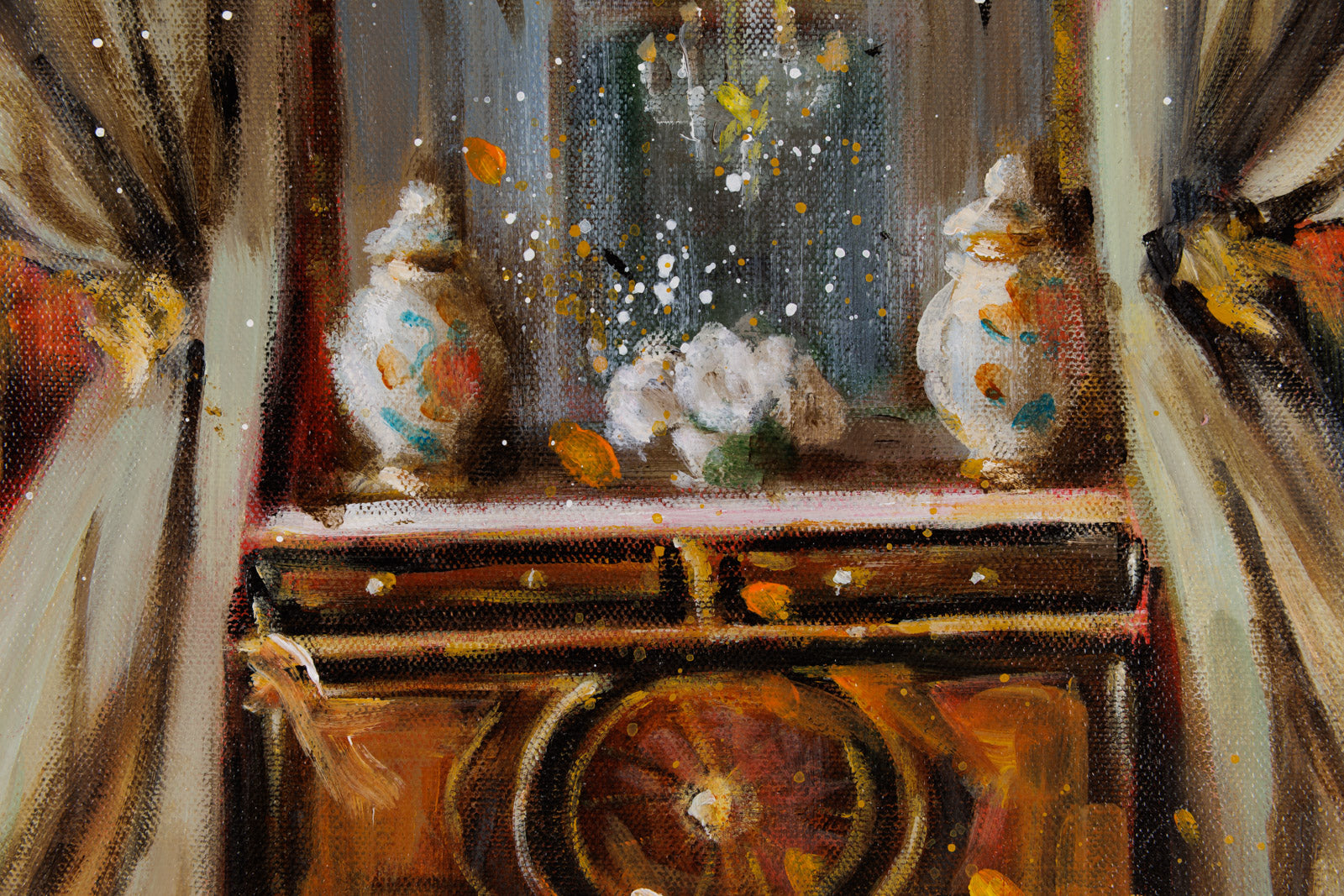 Antique Chest & Two Jars