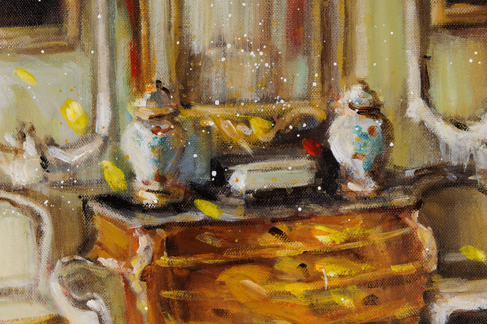 Bombe Chest & Gilded Mirror