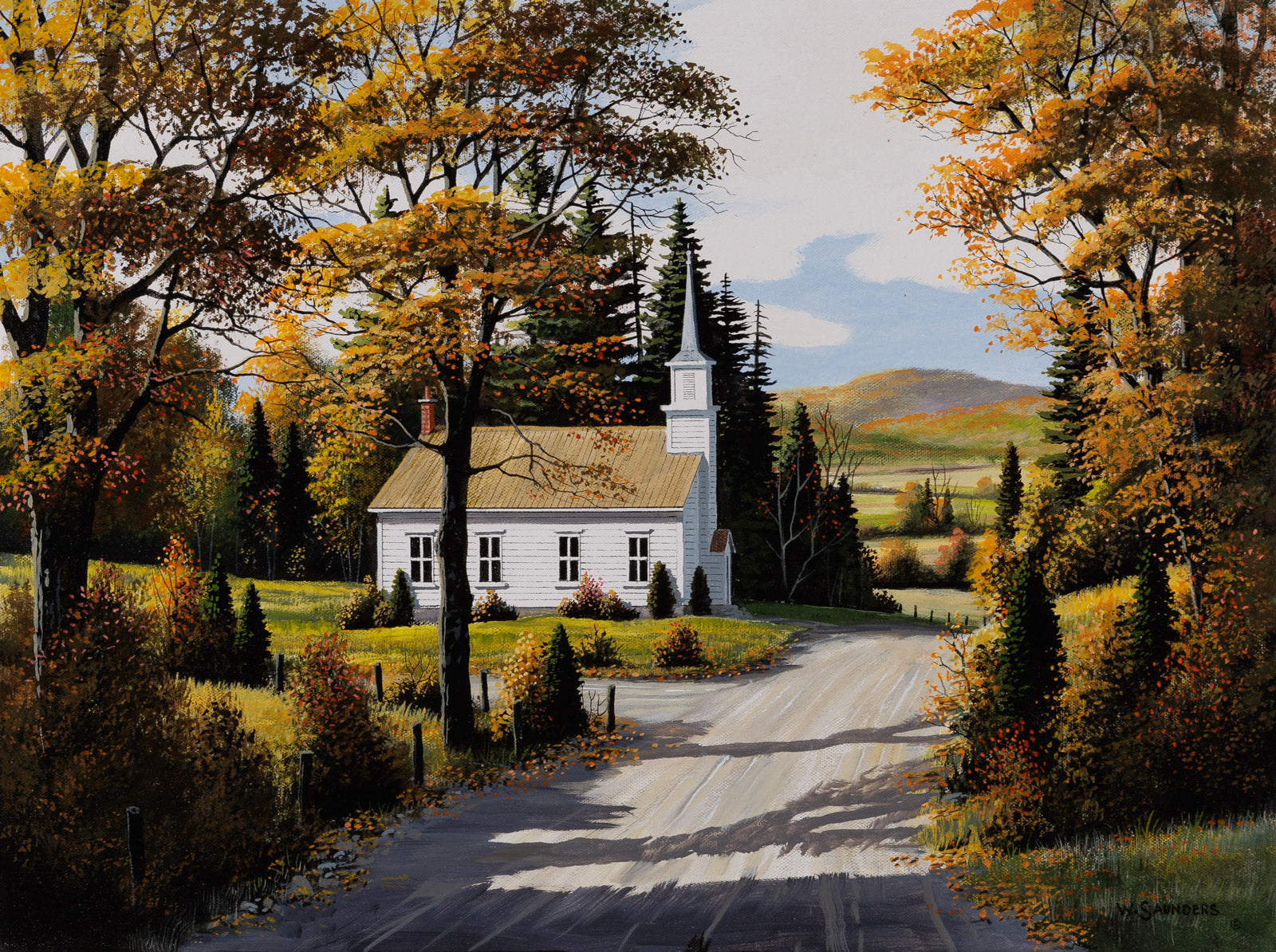 The Old Country Church by Bill Saunders | Koyman Galleries