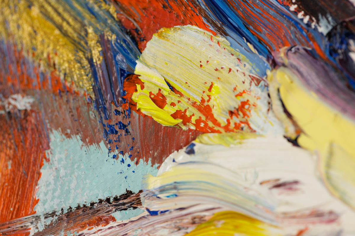Steve R. Coffey, "Rolling," detail 6, oil on canvas