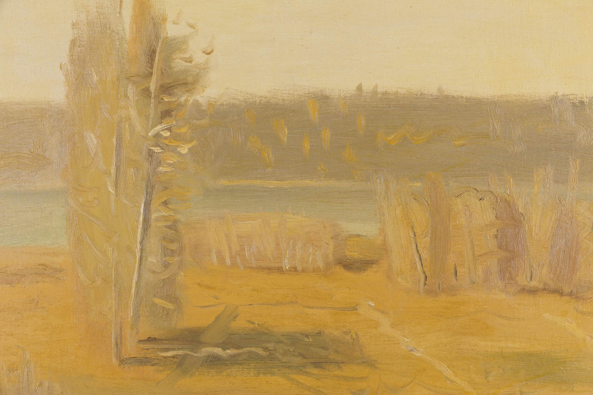 Stanley Cosgrove, "Paysage," detail 1, oil on panel