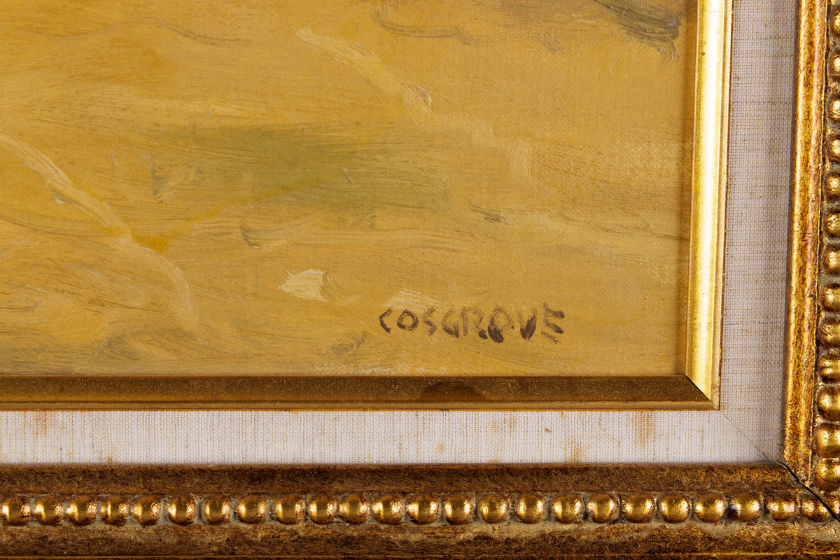 Stanley Cosgrove, "Paysage," detail 3, oil on panel