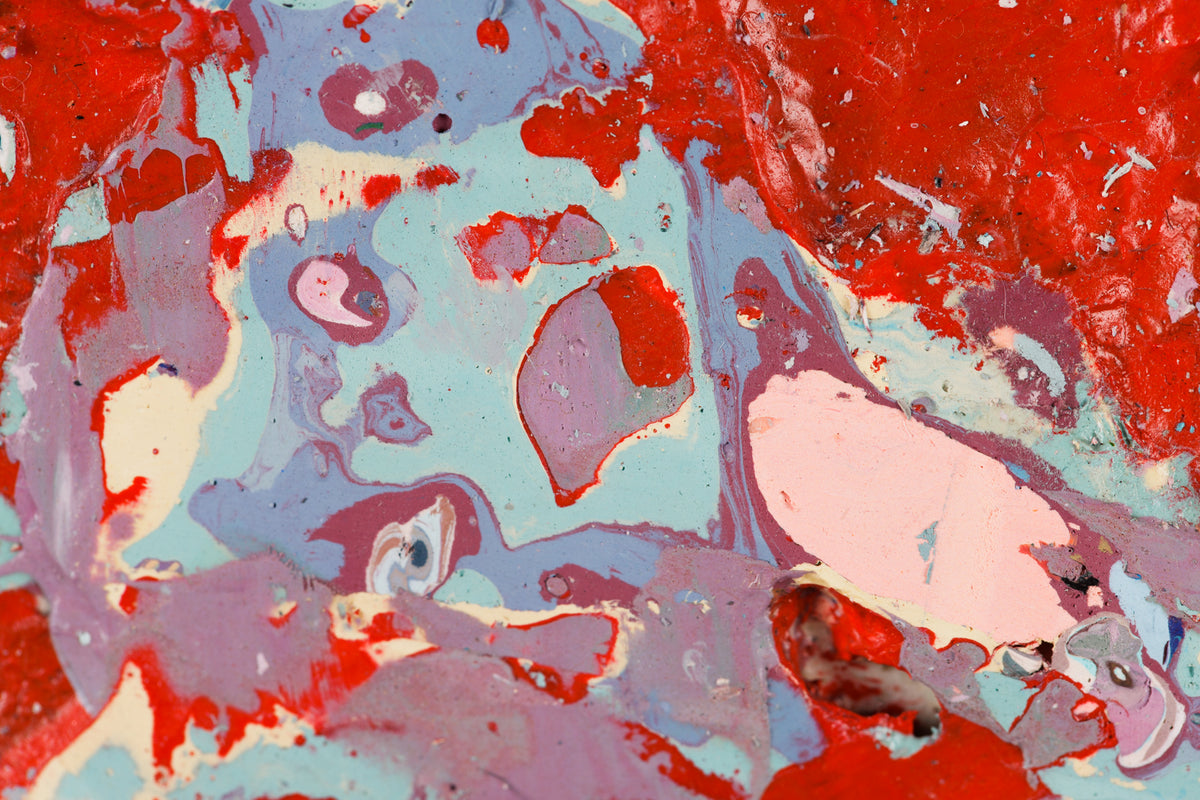 Sylvain Coulombe, "Here are My Colours," detail 6, mixed media on panel