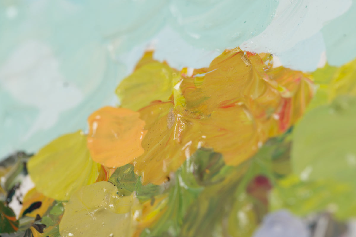 Susan Gale, "Internal Home," detail 5, acrylic on panel