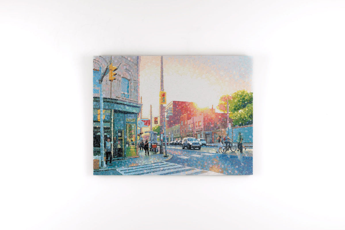 Susan Gale, "Another Miracle," full view, acrylic on panel, 30 x 40 in