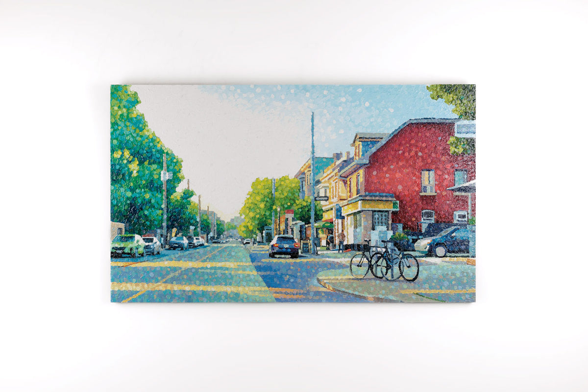Susan Gale, "Freedom Throughout," full view, acrylic on panel, 36 x 60 in