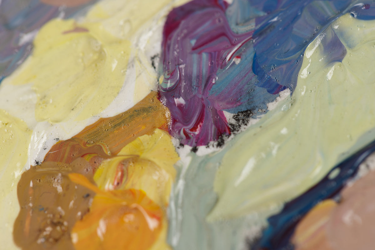 Susan Gale, "Freedom Throughout," detail 6, acrylic on panel