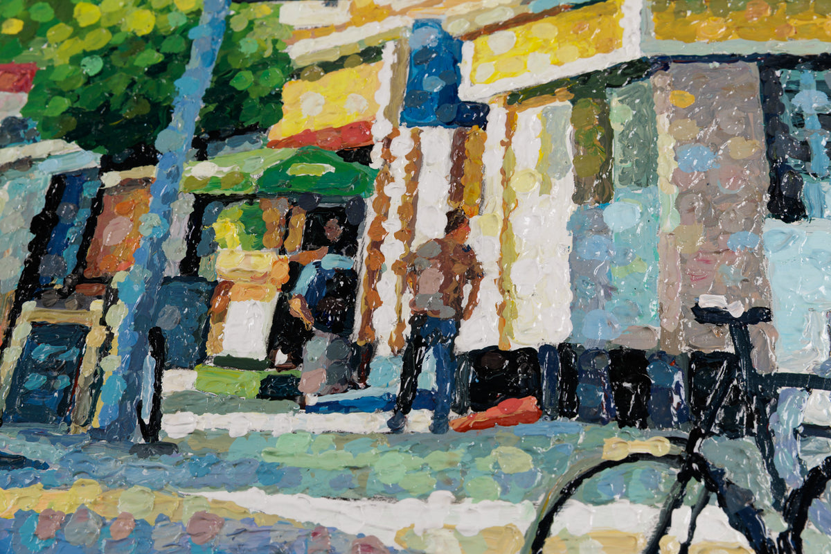 Susan Gale, "Freedom Throughout," detail 3, acrylic on panel