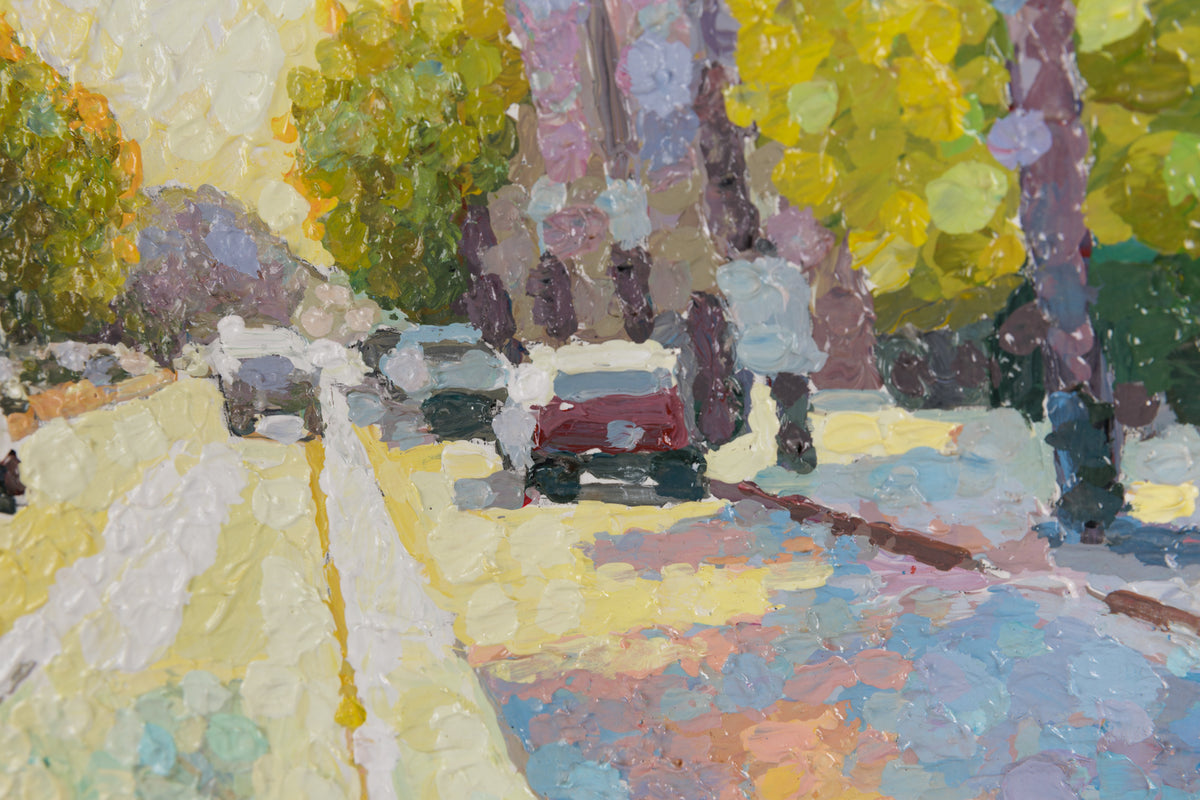 Susan Gale, "Fortune Within," detail 2, acrylic on panel