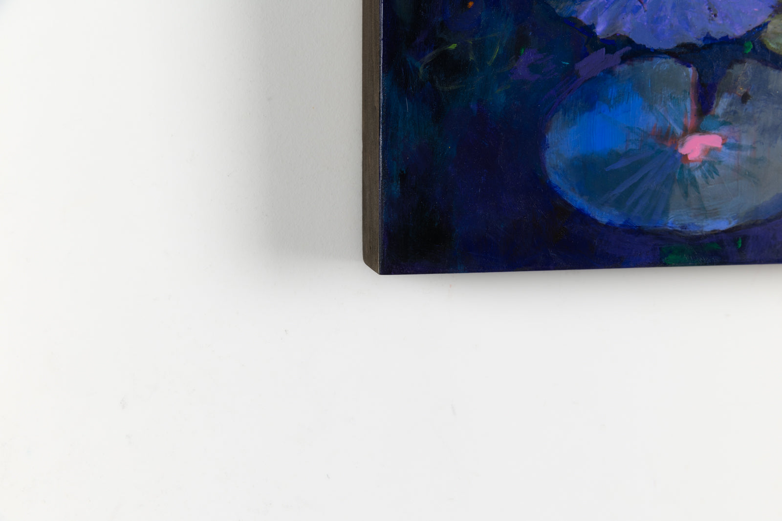 Stev'nn Hall, "Osiris," detail view, mixed media on panel