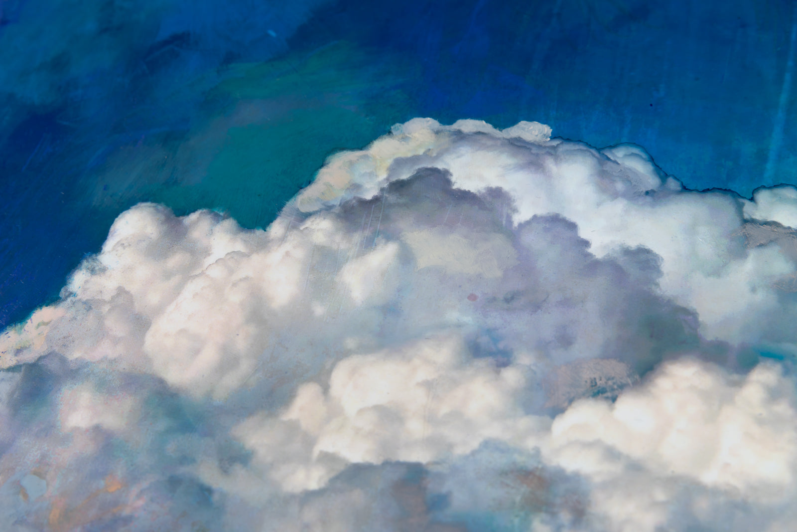 Stev'nn Hall, "At Close Range," detail view, mixed media on panel