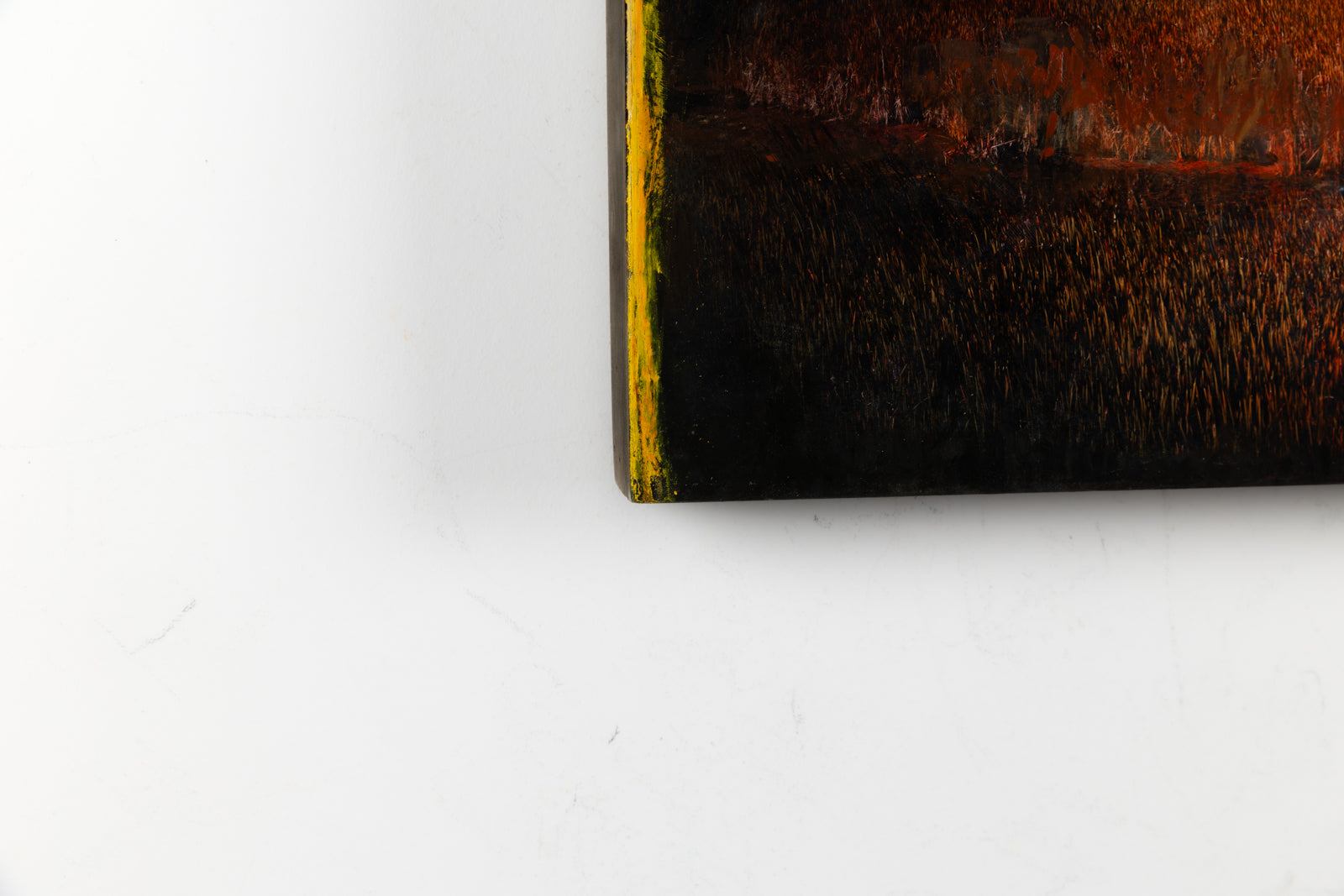 Stev'nn Hall, "At Close Range," detail view, mixed media on panel