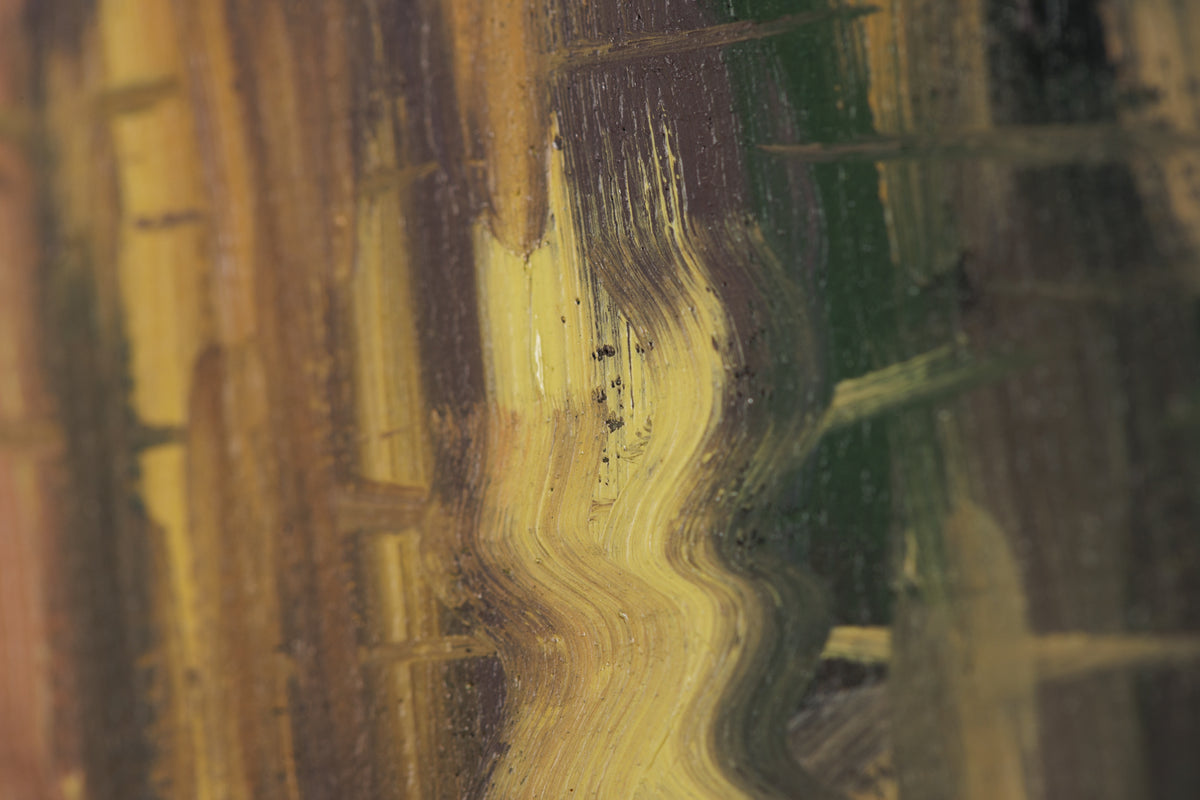Sue Miller, "Summer Evening," detail view, oil on canvas