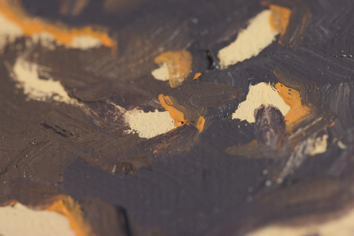 Sue Miller, "Awakening," detail view, oil on canvas