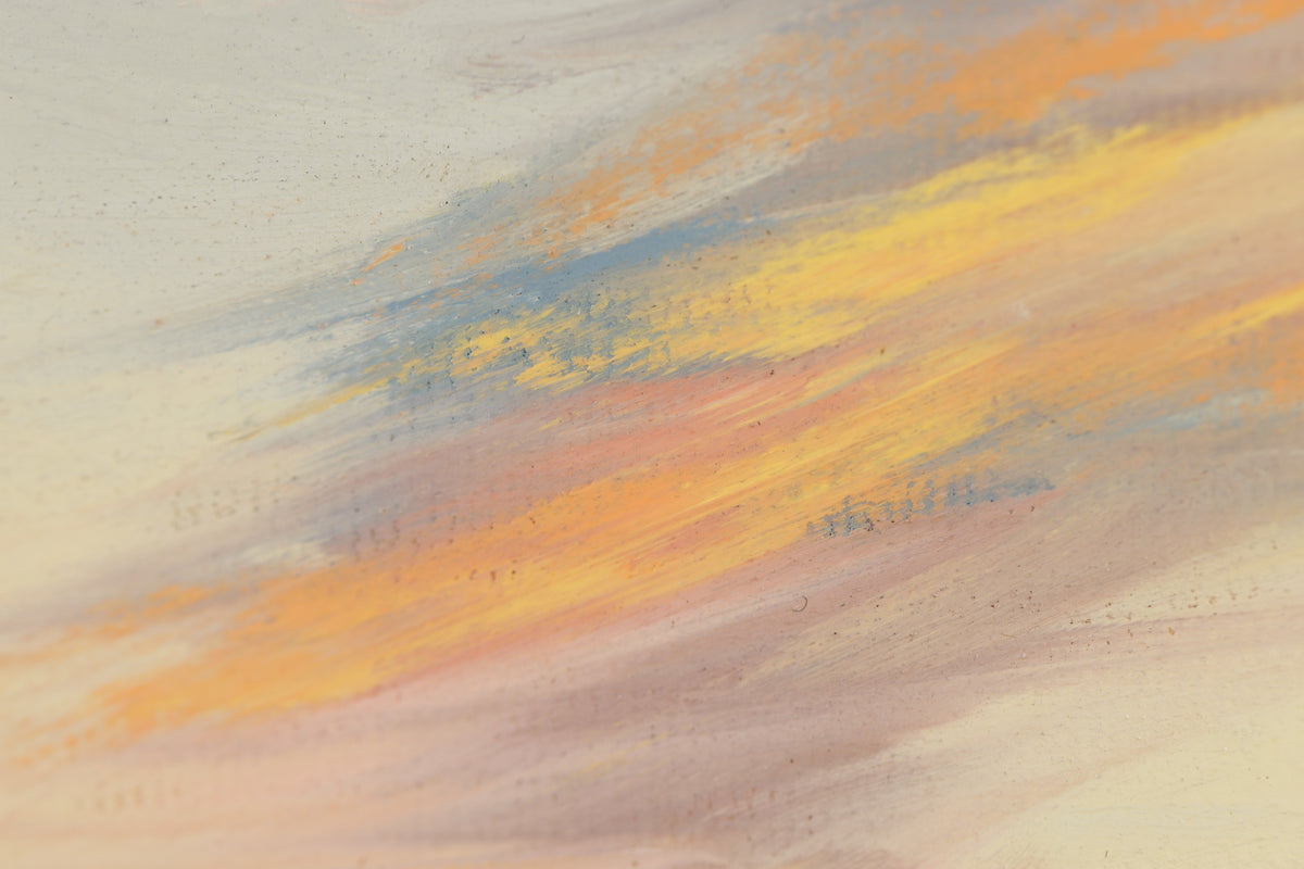 Sue Miller, "Afterglow," detail view, oil on canvas