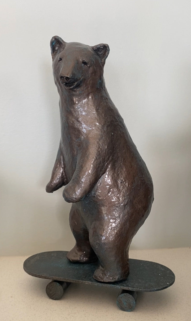 Animals “Skateboarder” by Karin Taylor – wood cellulose.