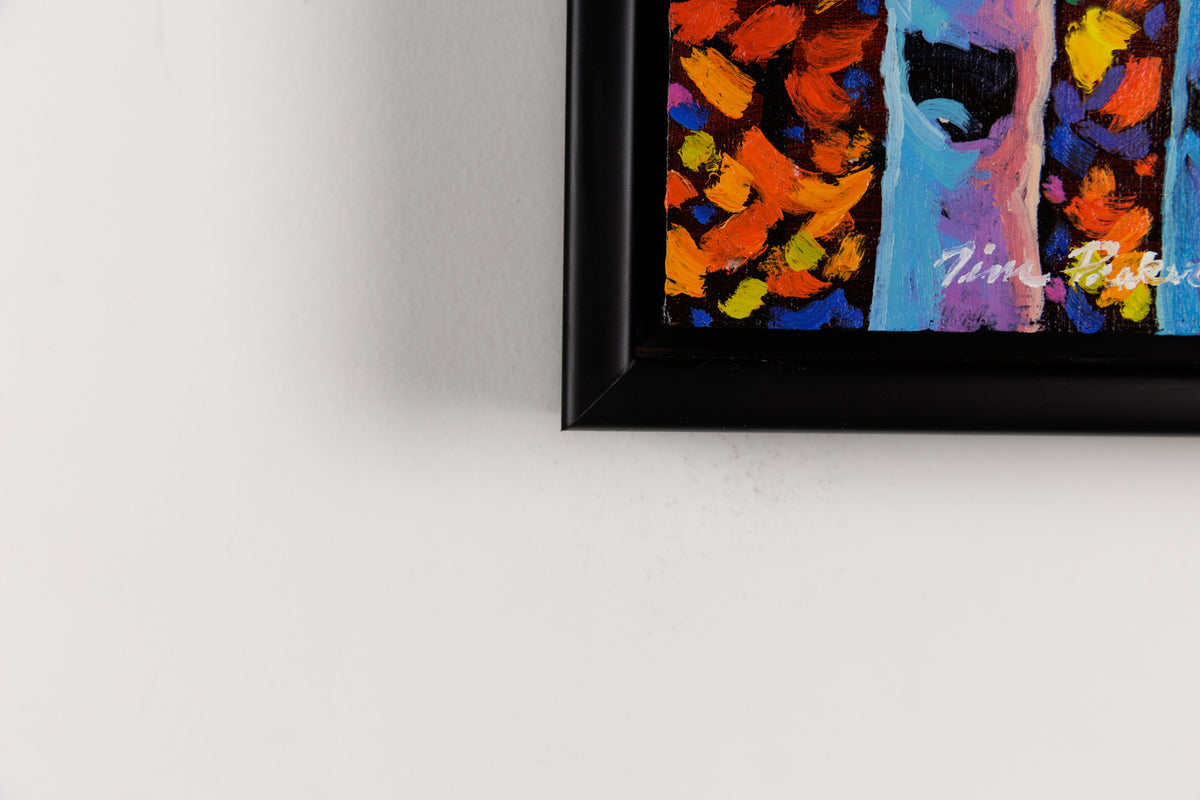 Tim Packer, "Autumn Cloudburst," detail view, oil on canvas