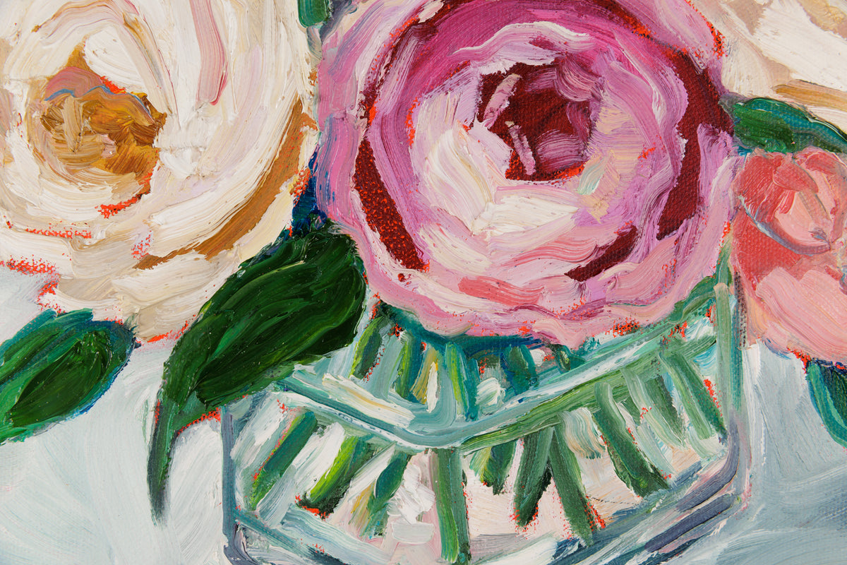 Vanessa Drew, "In The Shade," detail 1, oil on canvas