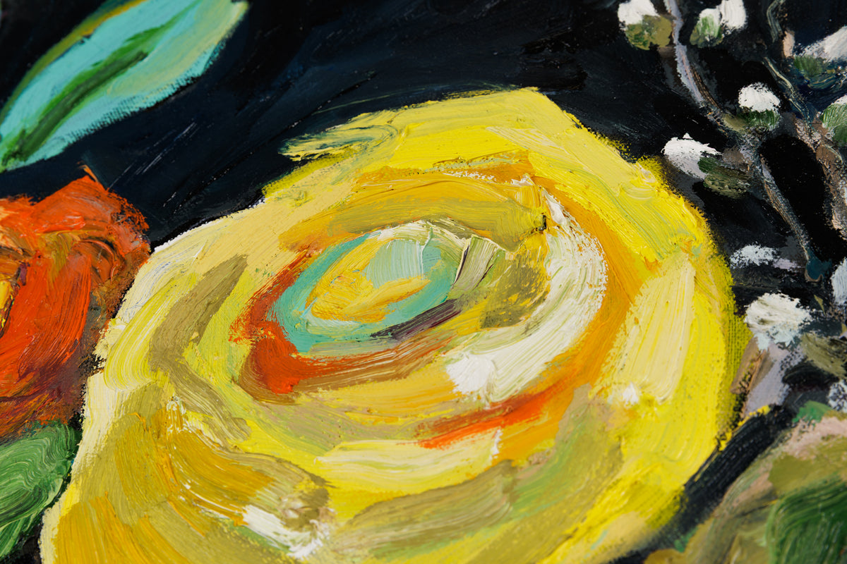 Vanessa Drew, "Distinction," detail 3, oil on canvas
