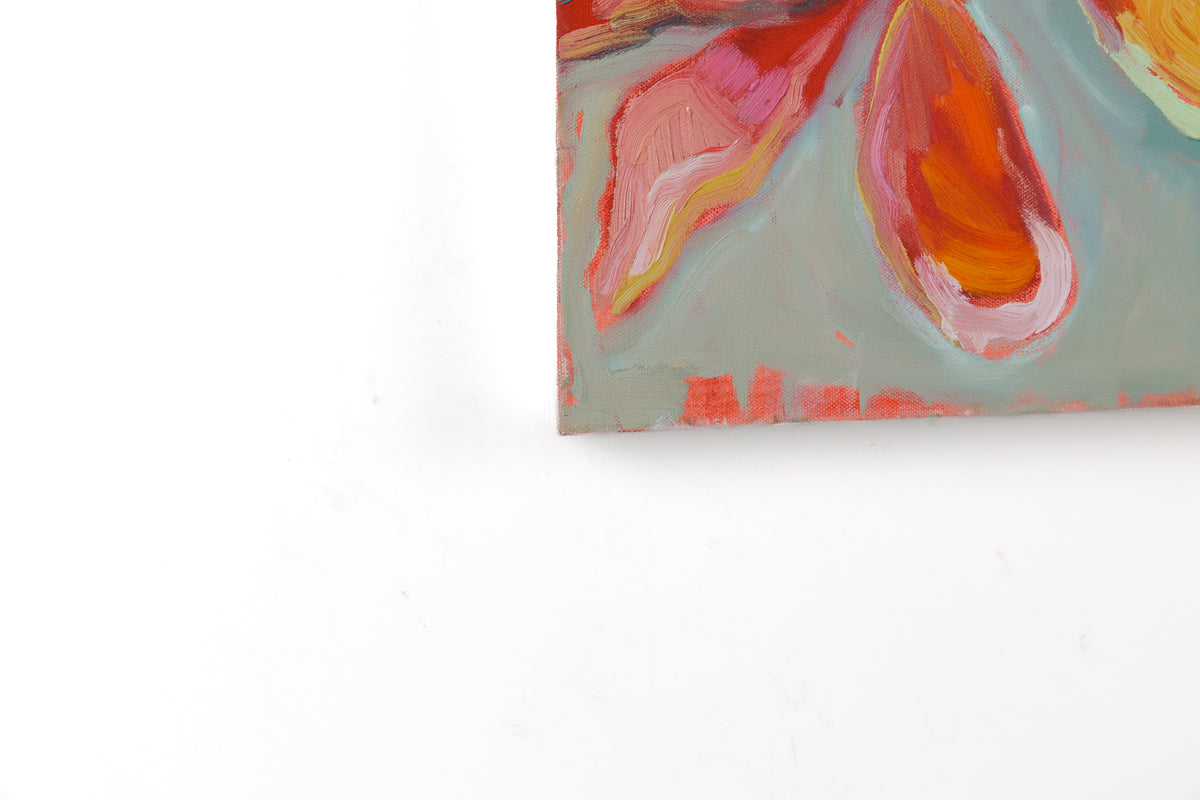 Vanessa Drew, "Making Arrangements," detail 4, oil on canvas