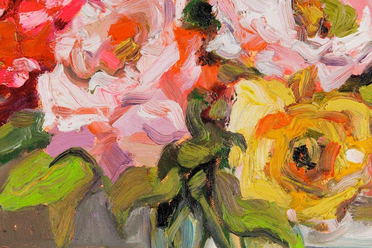 Vanessa Drew, "Honour," detail 1, oil on canvas