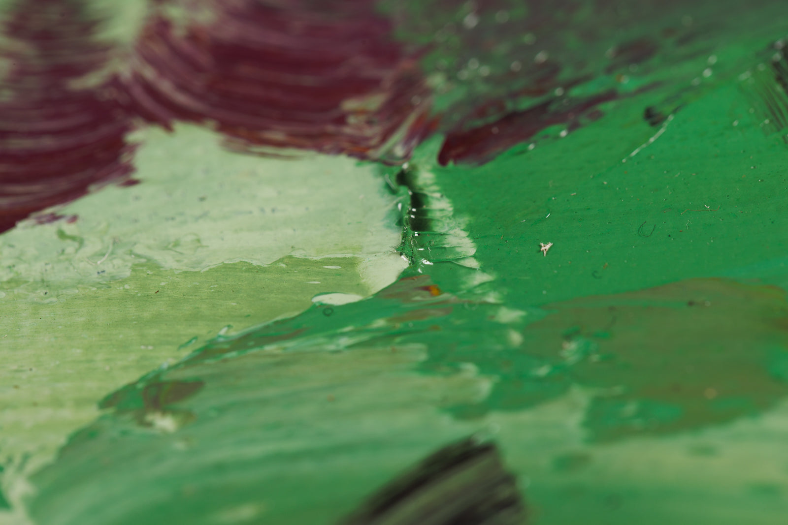 Vitaly Gunaza, "Connection," detail view, oil on canvas
