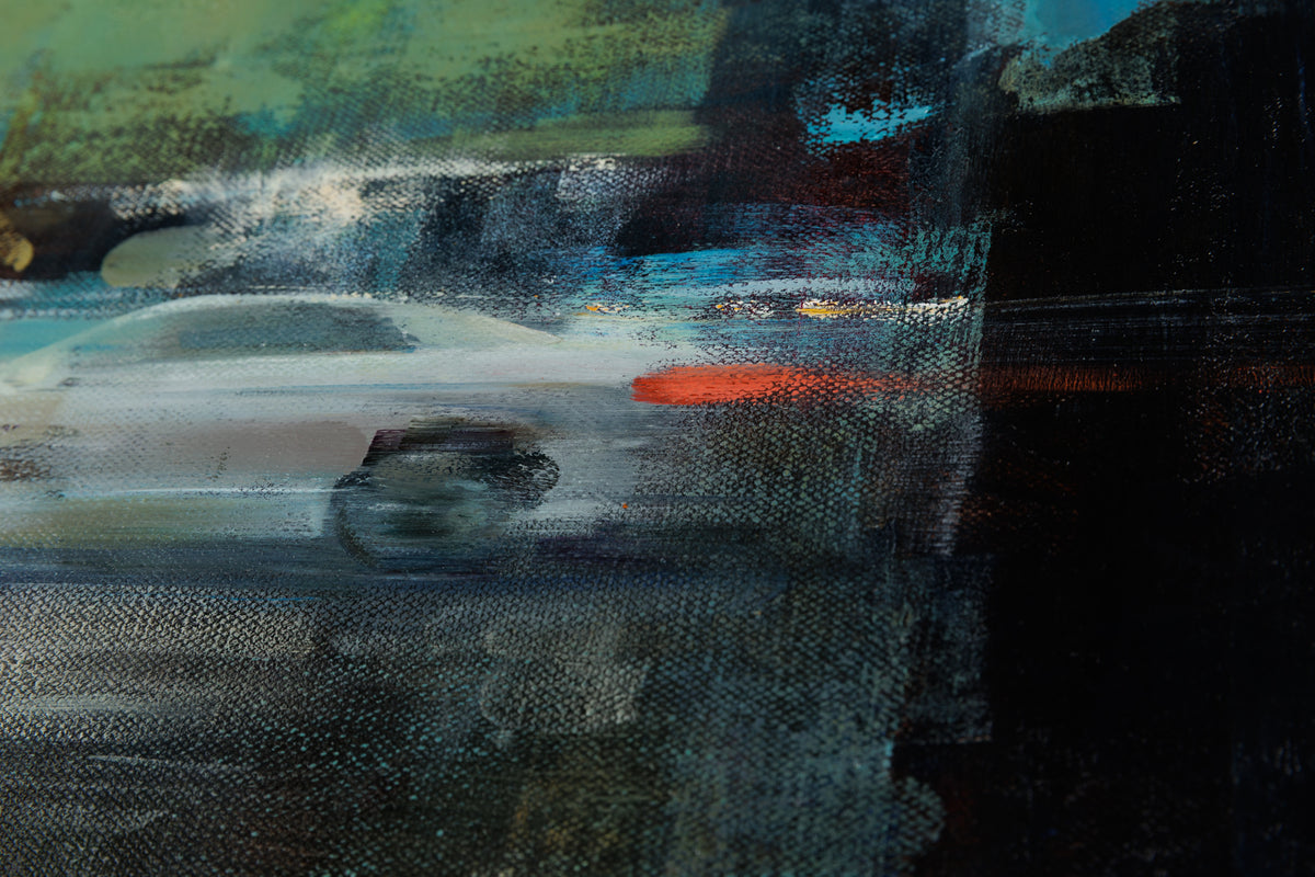 Vitaly Gunaza, "You Are Always Here," detail 2, oil on canvas
