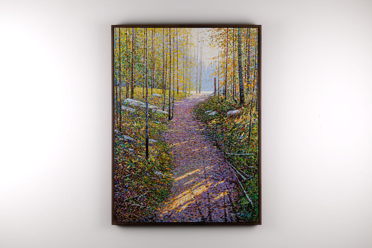 Jack Zhou, "Path," full view, oil on canvas, 54 x 40 in