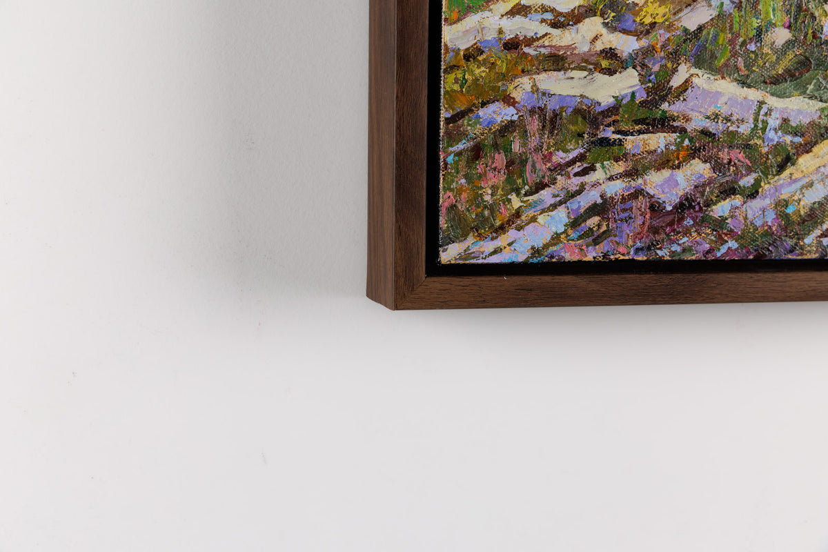 Jack Zhou, "Verdant Silence," detail 4, oil on canvas