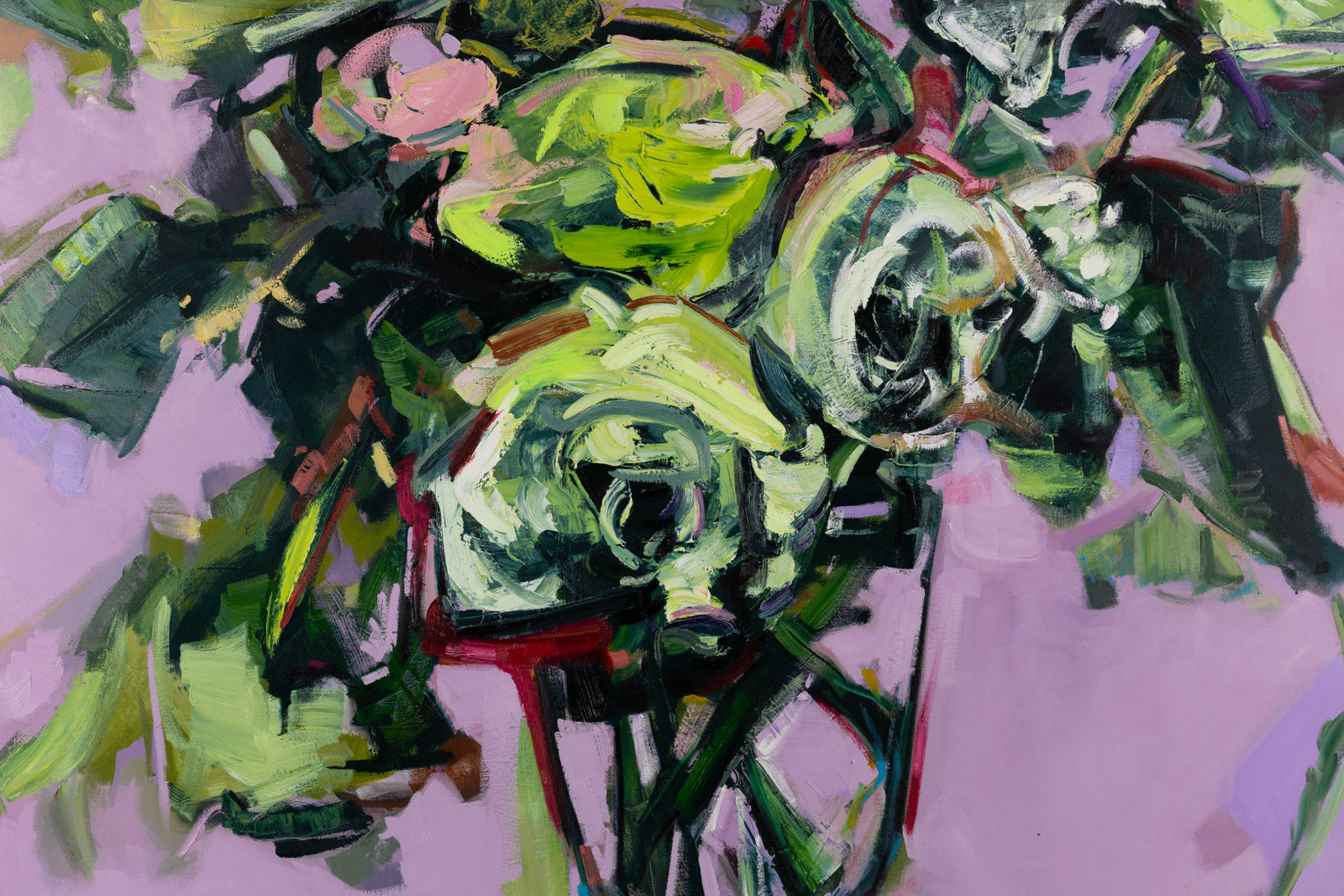 Still Life In Green & Mauve
