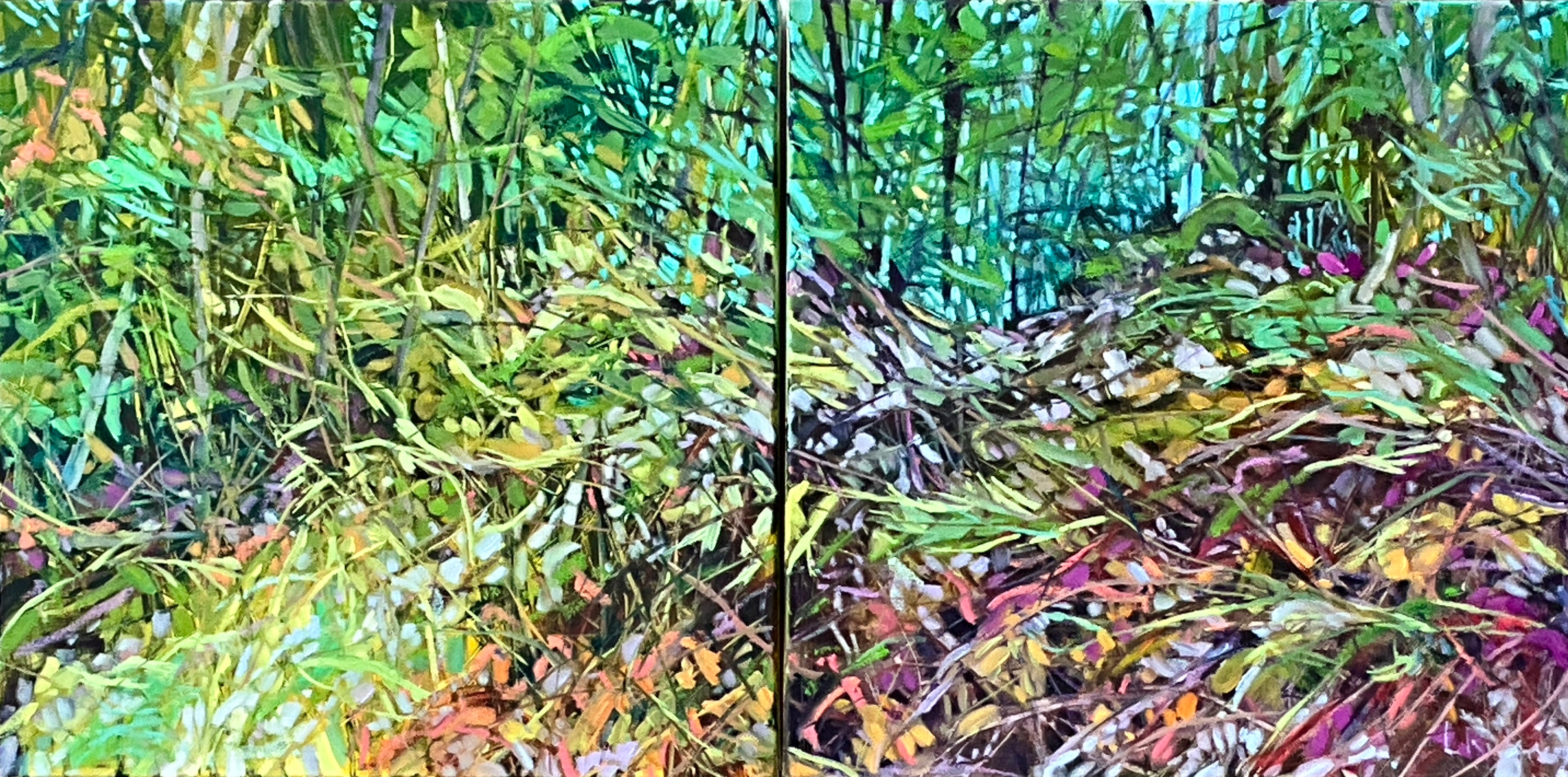 The Air Is Thick With Summer's Undoing Diptych