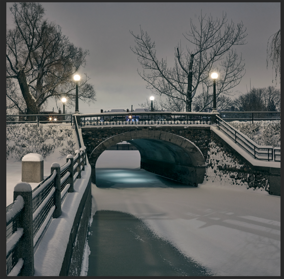 Ottawa “Patterson Creek Bridge” by Ottawa – giclee on canvas.