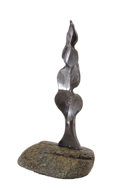 Paul Reimer, "Bottle Point," iron, 9.5 x 5.5 in, contemporary nature sculpture