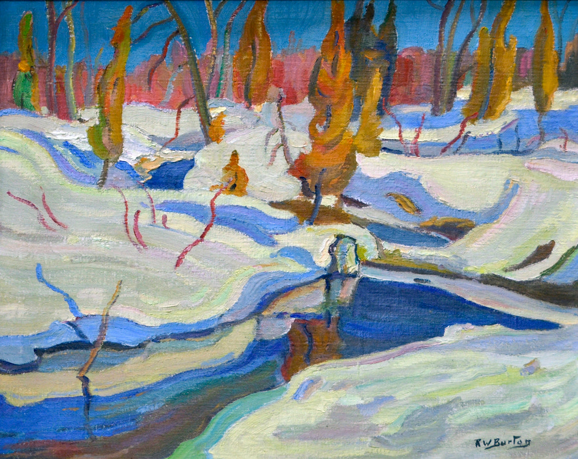 Landscape “Lanark County” by Ralph Burton – oil on canvas.