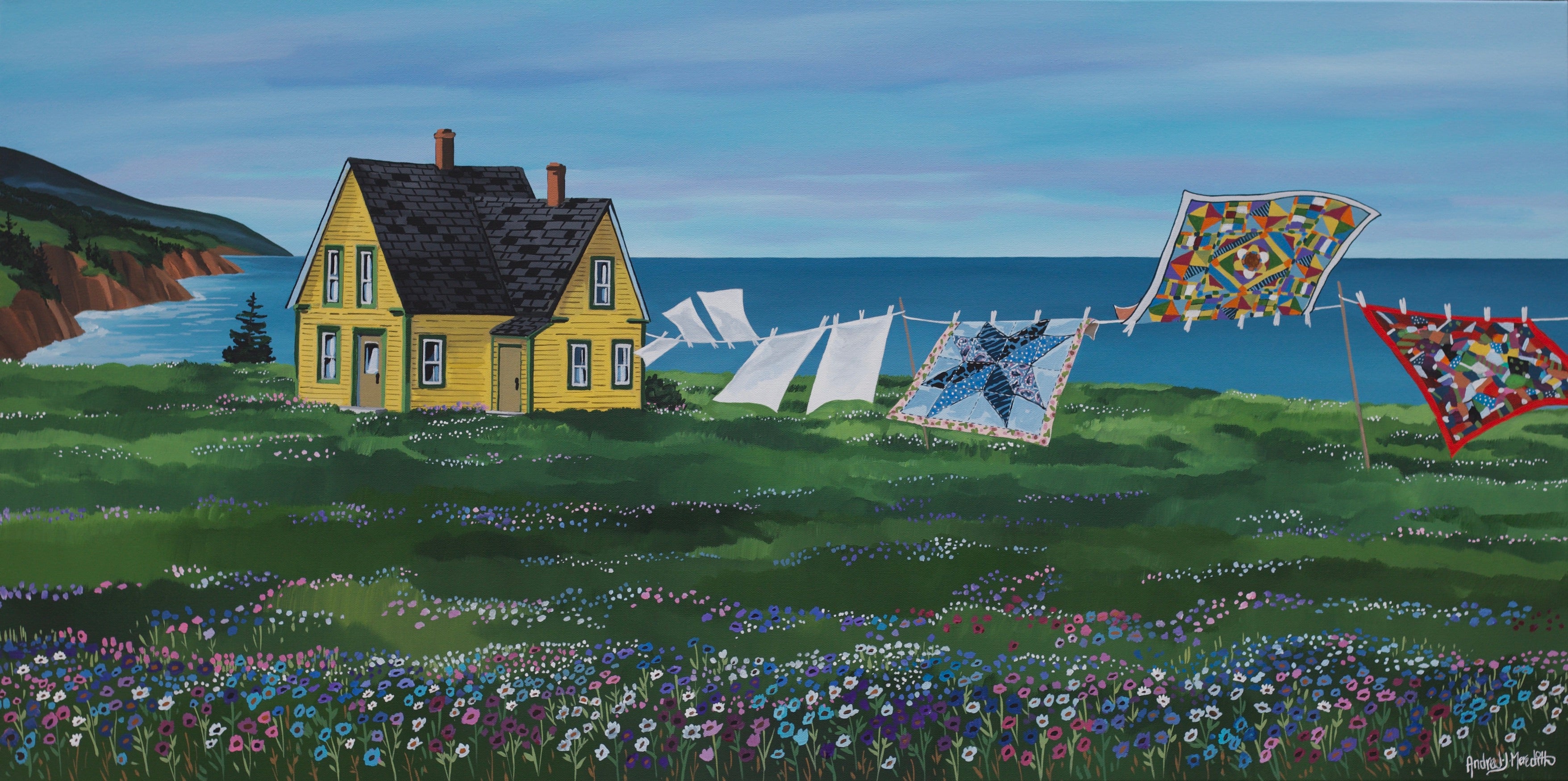 Quilts In The Wind - Cape Breton