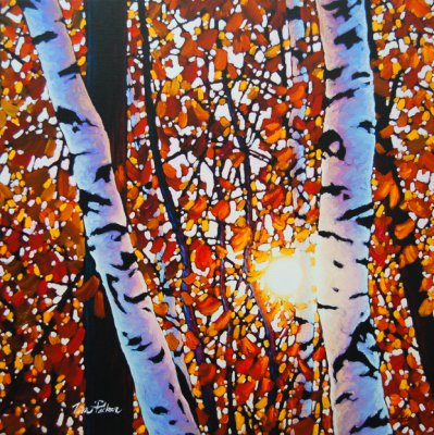 Landscape “Algonquin Amber I SPO” by Tim Packer – giclee on canvas.