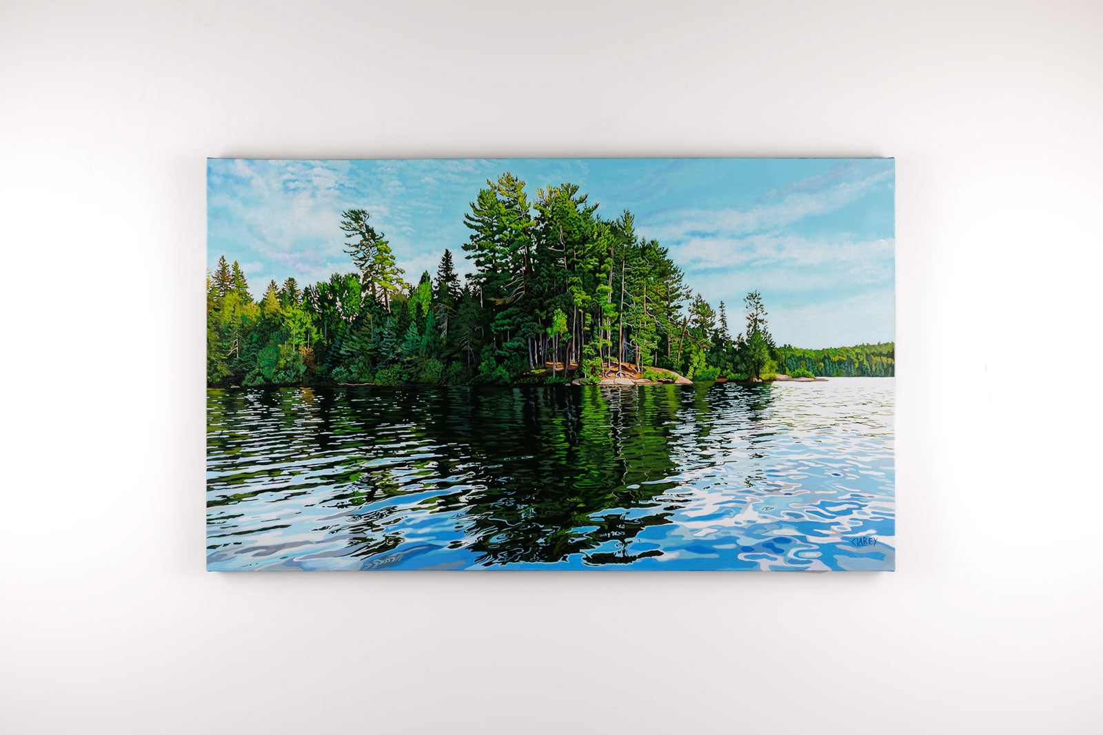 Whitefish Awaits, Algonquin Park By Anna Clarey - Acrylic on Canvas.