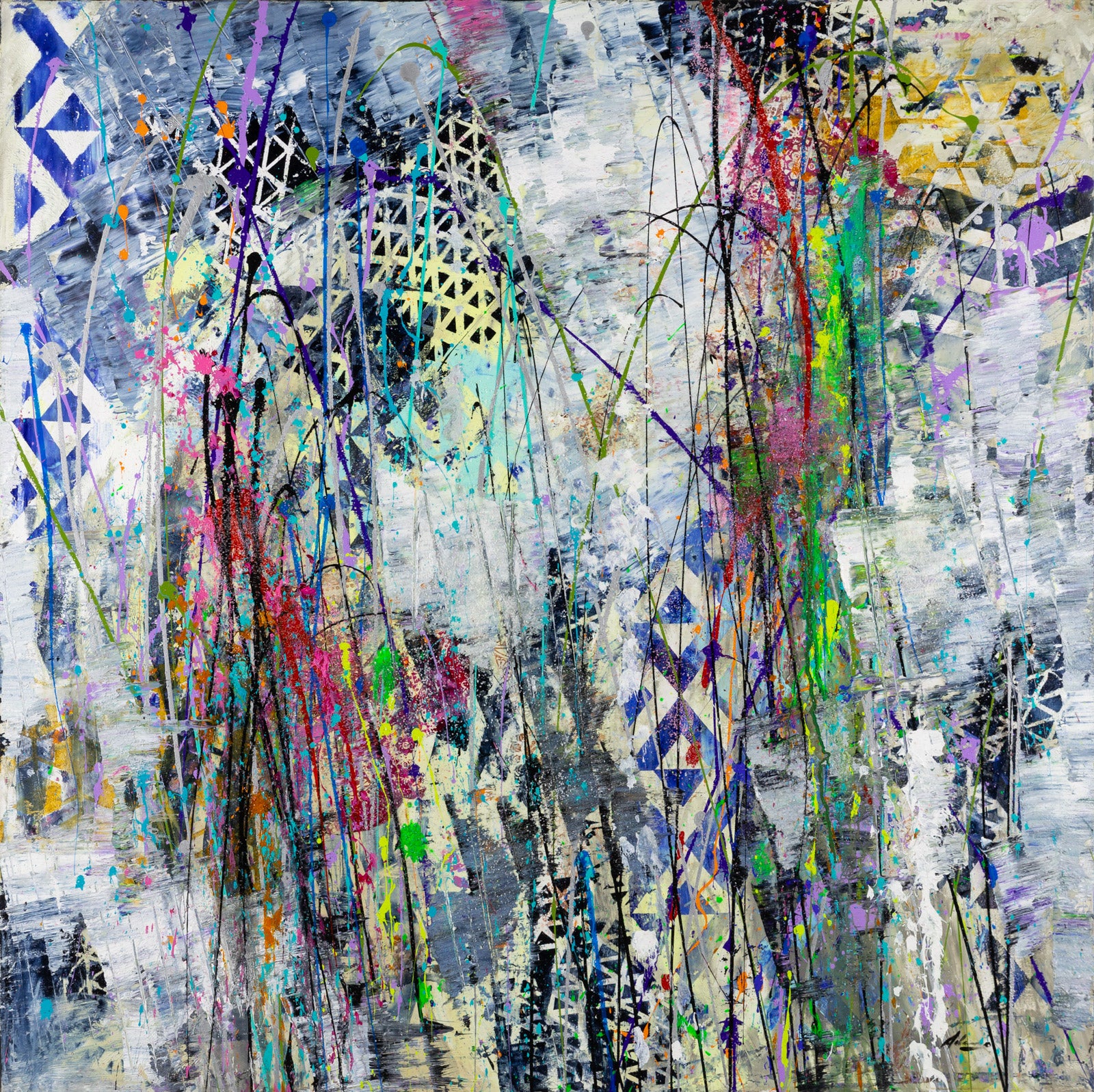 Abstracts “Olanda” by Pietro Adamo – mixed media on canvas.