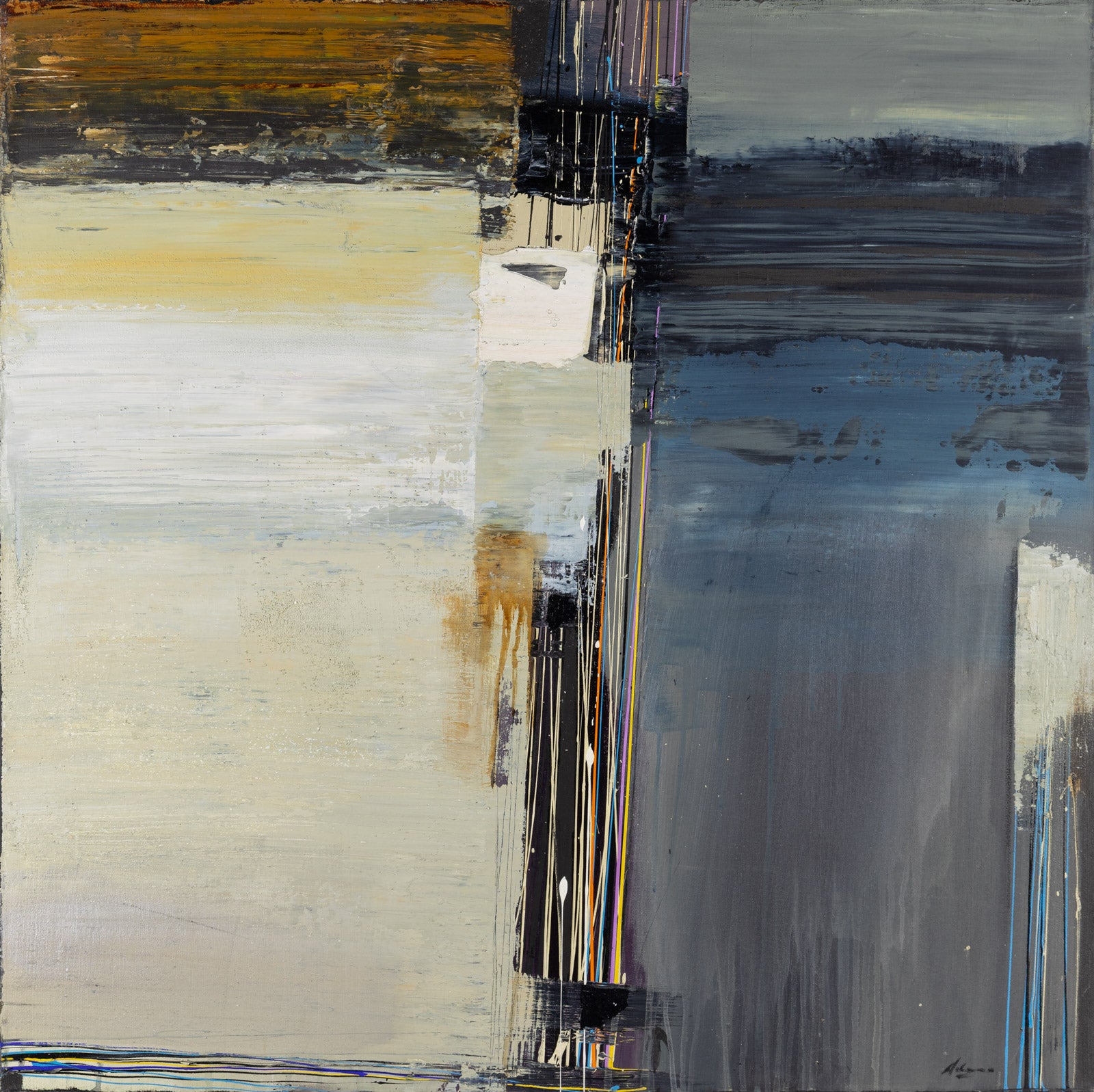 Abstracts “Arrowhead” by Pietro Adamo – mixed media on canvas.