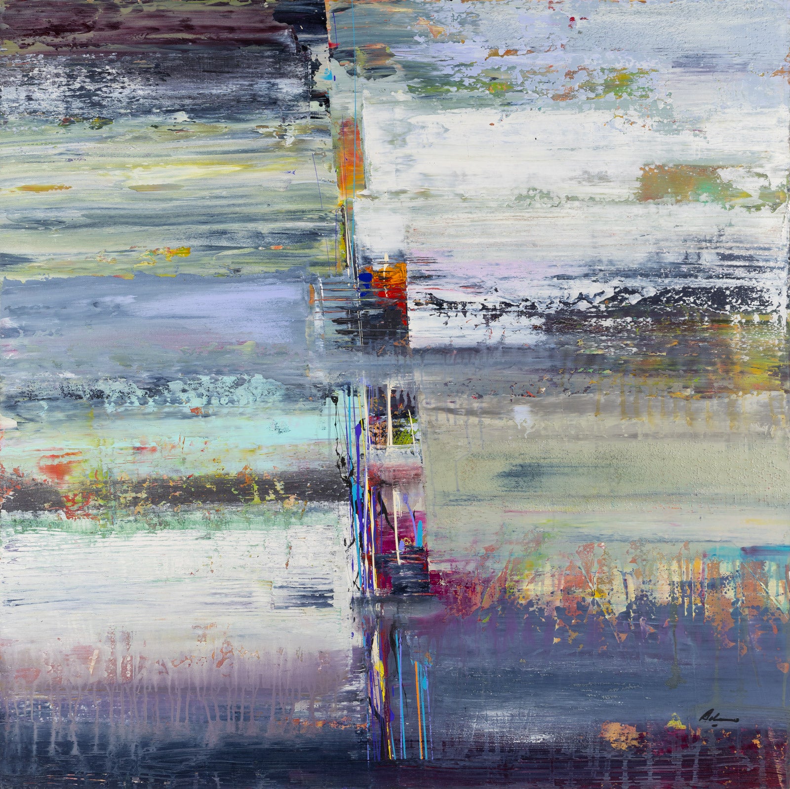 Abstracts “Tundra Highway” by Pietro Adamo – mixed media on canvas.