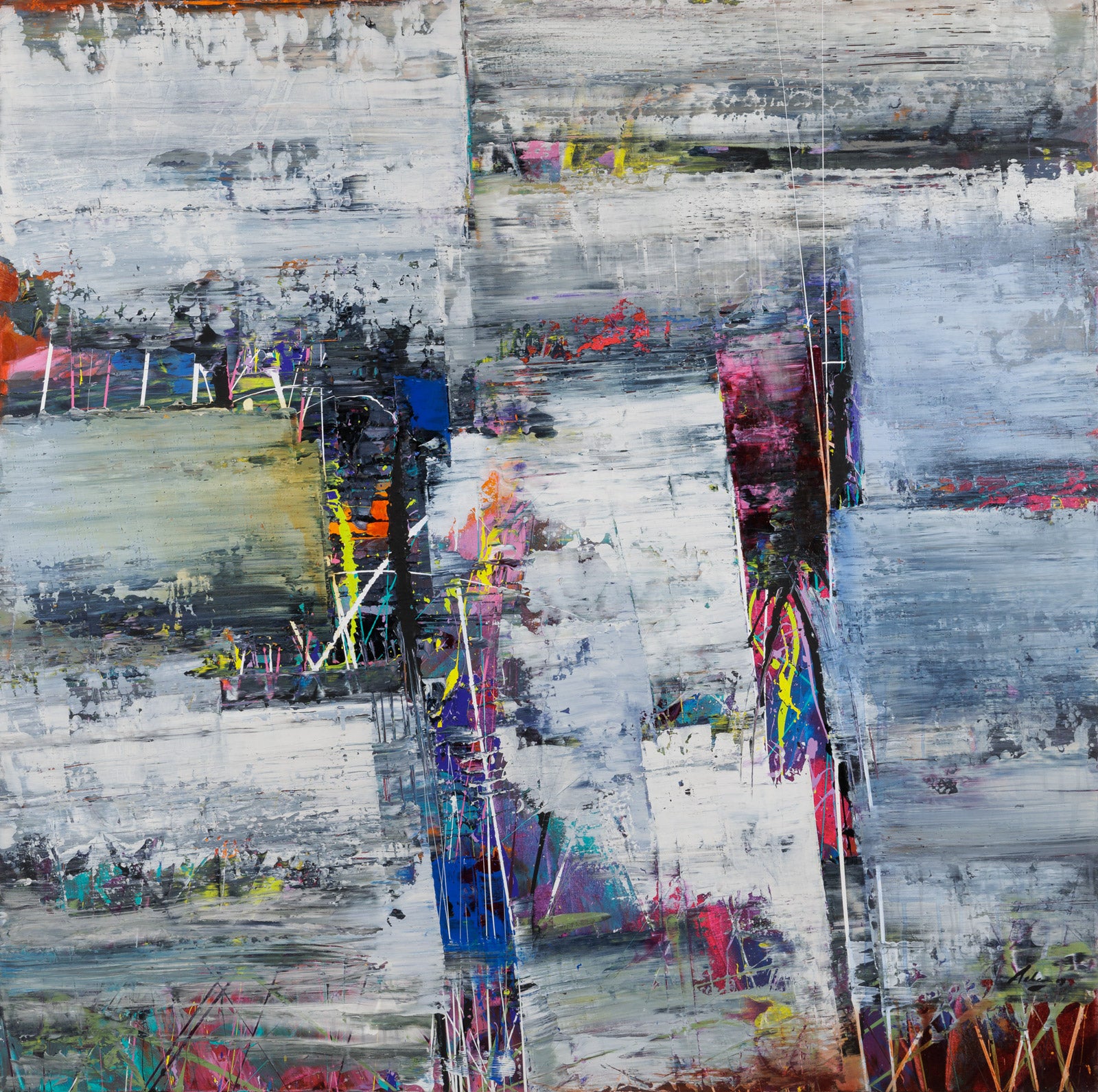 Abstracts “Cambiamento” by Pietro Adamo – mixed media on canvas.