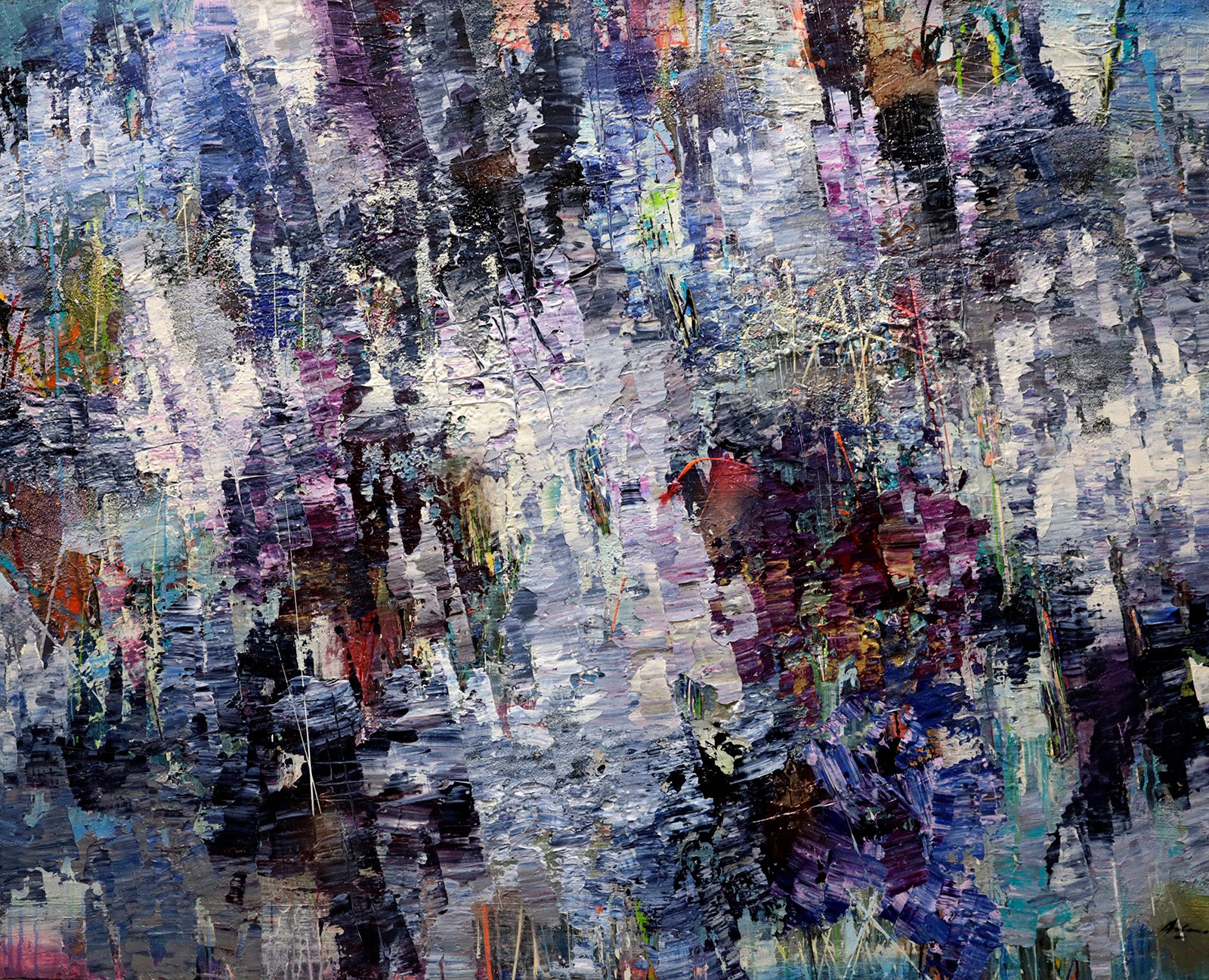 Abstracts “Dionysus 191163” by Pietro Adamo – mixed media on canvas.