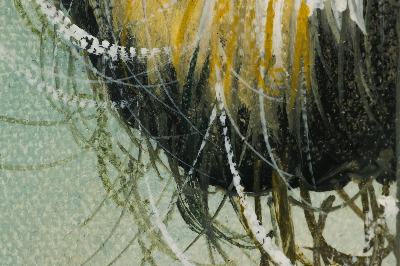 Allen Egan, "The Revolutionary," detail view, Oil on Canvas