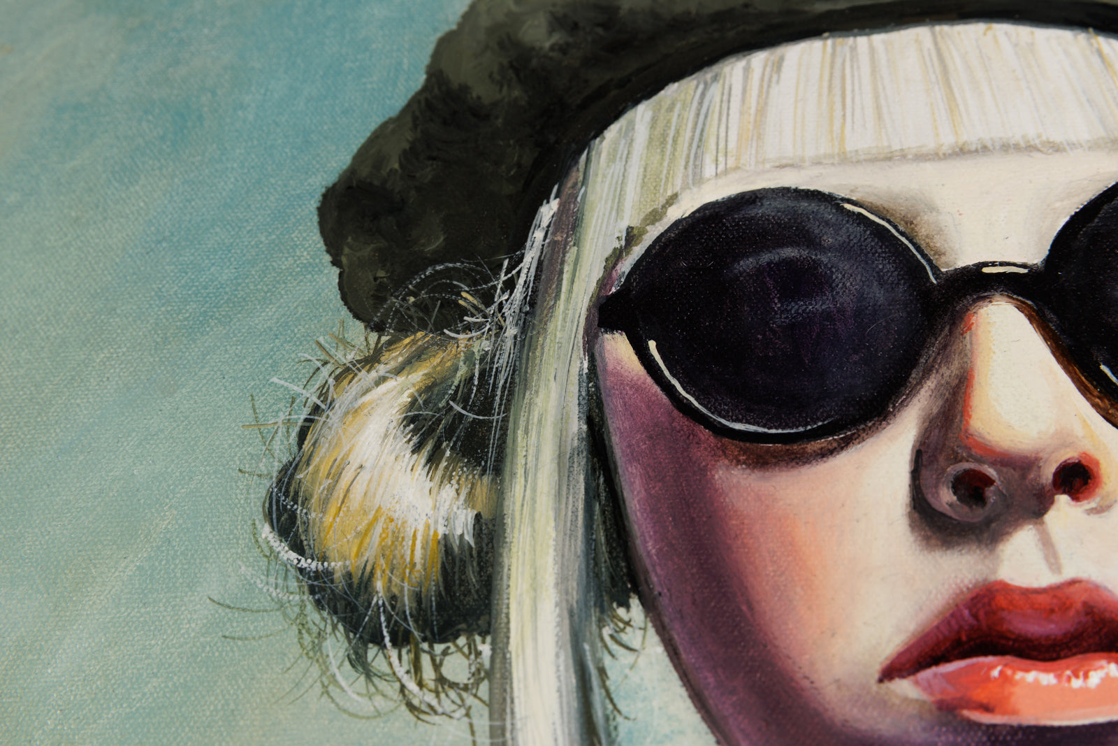 Allen Egan, "The Revolutionary," detail view, Oil on Canvas