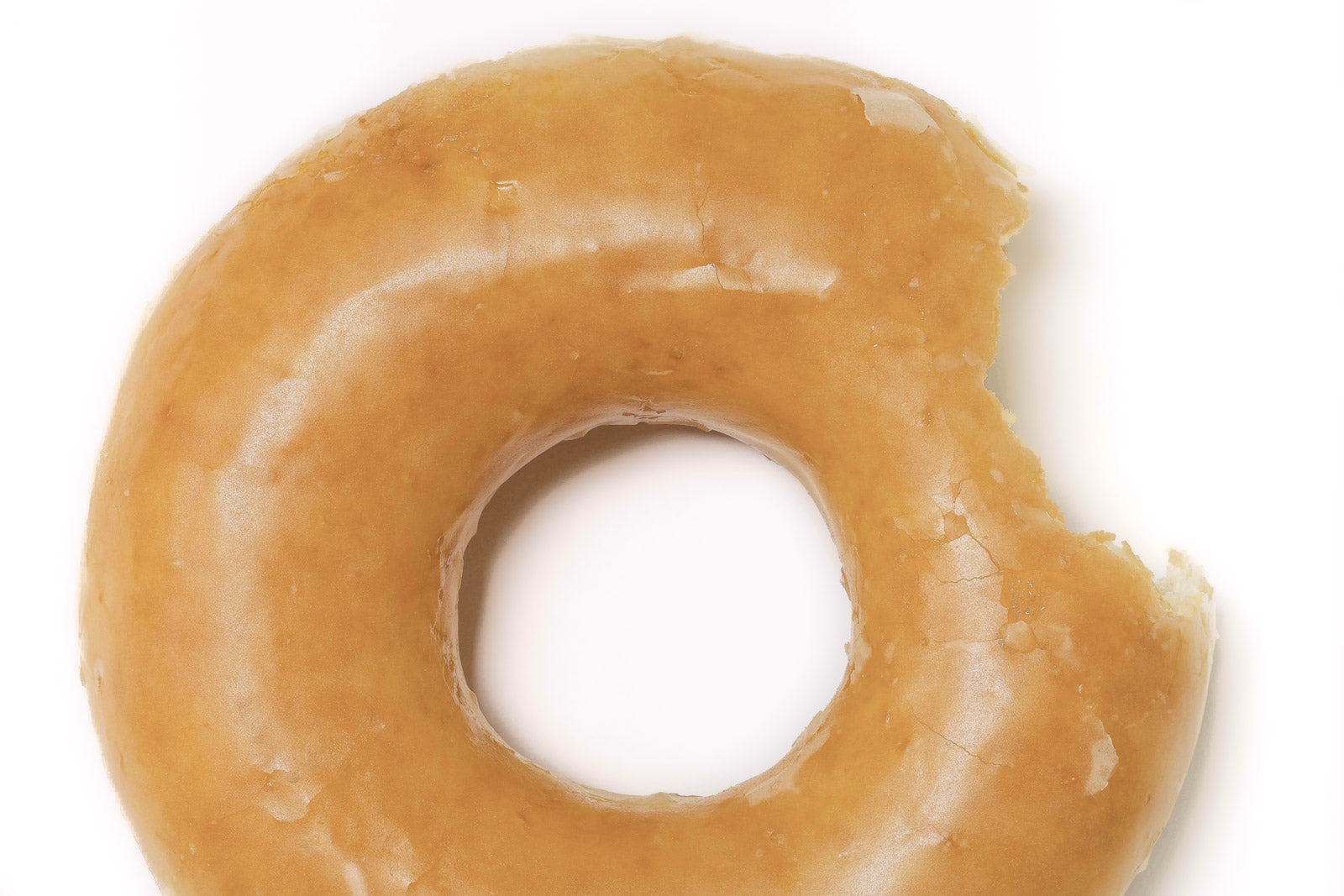Glazed Donut With Bite