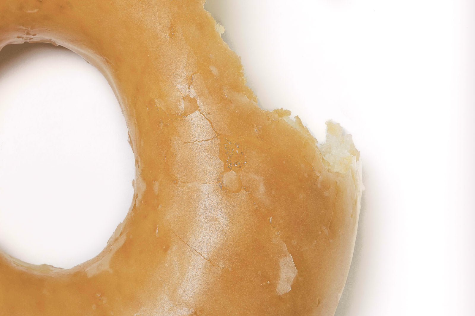 Glazed Donut With Bite
