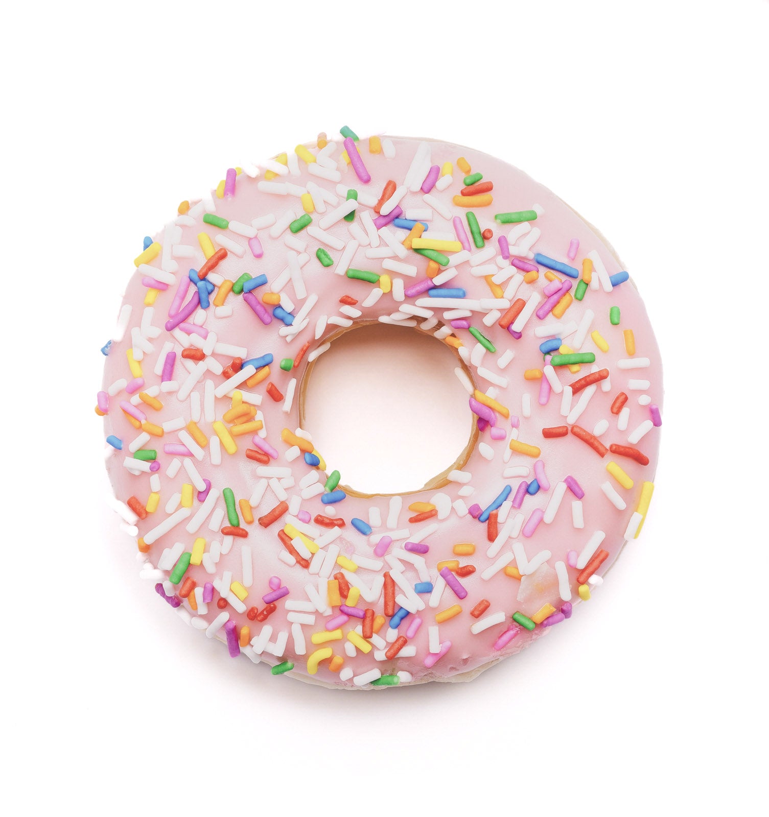 Still-Life “Pink Sprinkles Donut (Homer 2.0)” by Peter Andrew – digital print on paper.